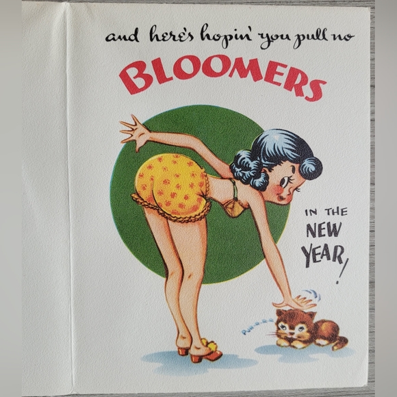 🎅🏼 RARE 1940s Vintage Funny Naughty Christmas Card - Made by A Nova Laugh 🎅🏼 - Picture 5 of 5